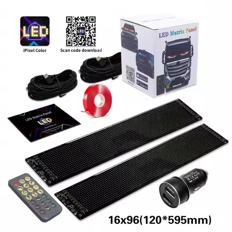 RGB LED Matrix Panel β Programmable Display for Cars, Rooms & Setups