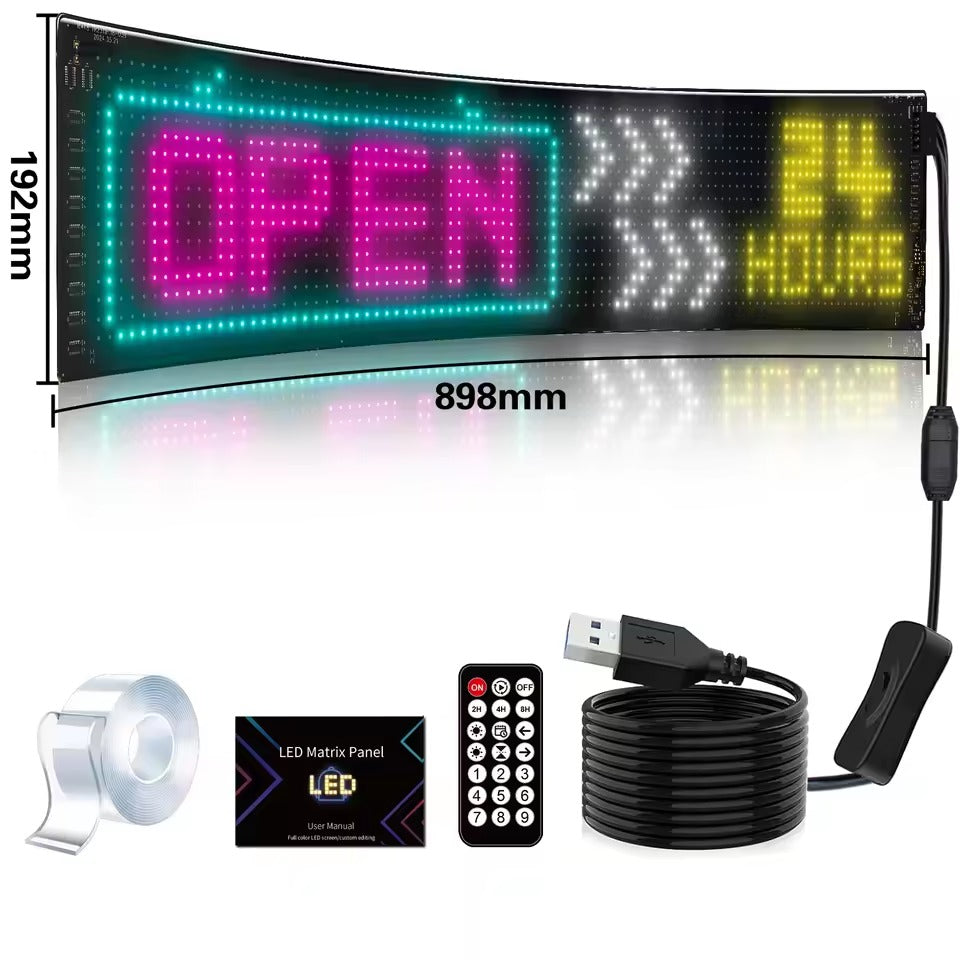 RGB LED Matrix Panel β Programmable Display for Cars, Rooms & Setups