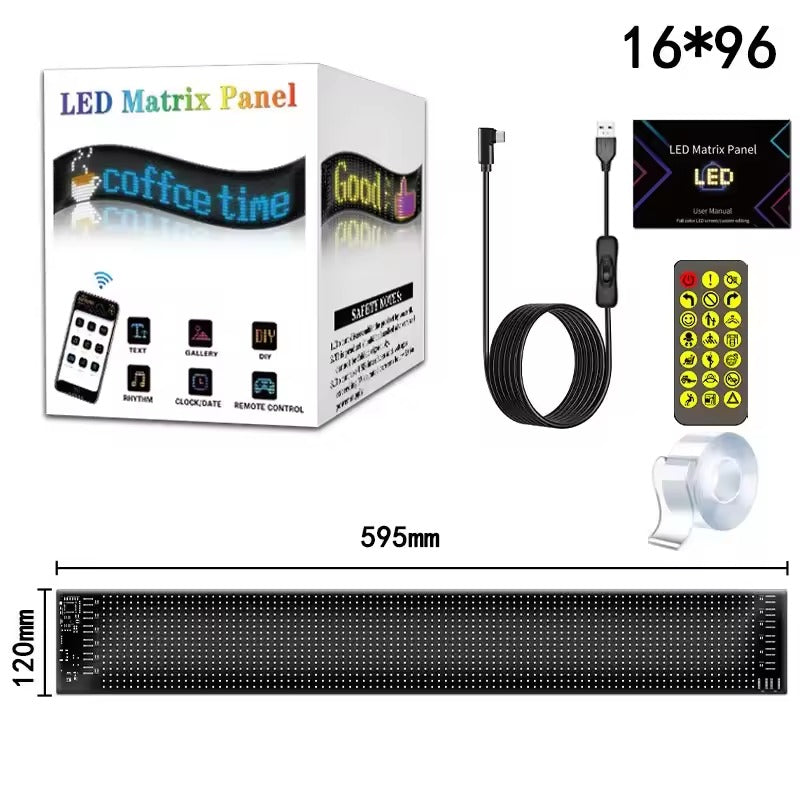 RGB LED Matrix Panel β Programmable Display for Cars, Rooms & Setups