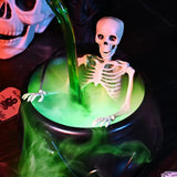 Halloween Witch Cauldron with Fog & LED Potion Pour