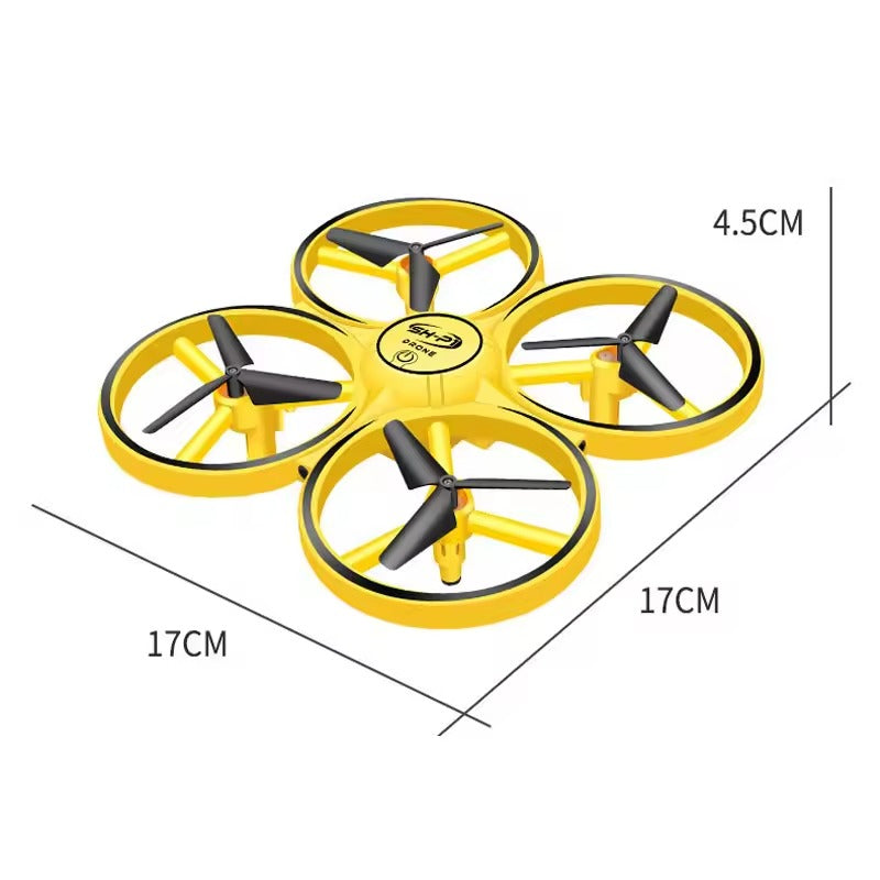 Smart Gesture Control UFO Drone – Mini Quad with Watch Remote