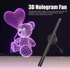 3D Hologram Fan Projector – WiFi LED 3D Advertising Display (16.5in / 224 LED Beads)