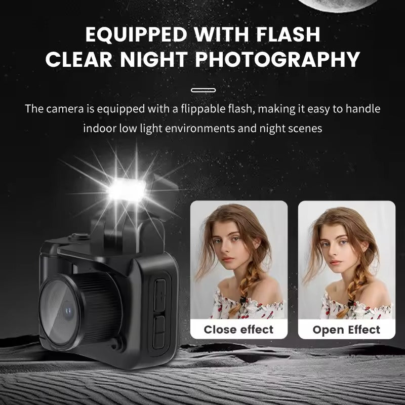 Retro Mini Keychain Camera – HD 1080P Pocket Camera with Screen