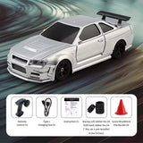 Mini RC Drift Racer – 4WD High-Speed Remote Control Car (1/43 Scale)