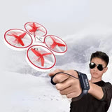 Smart Gesture Control UFO Drone – Mini Quad with Watch Remote