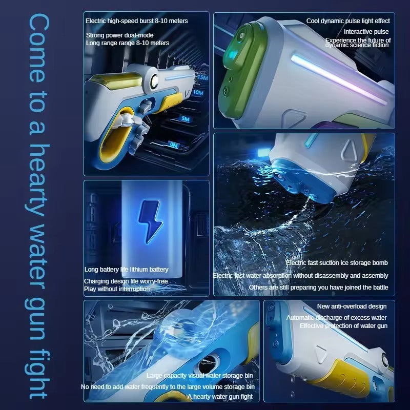 Pulse Blaster – Electric High-Pressure Water Gun with LED Lights